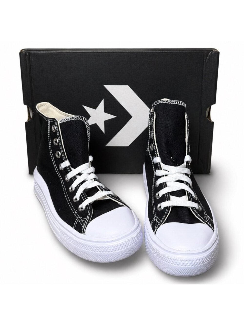 Converse Chuck Taylor CTAS Move Hi Platform 568497C Black/White Women’s 8 EU39 - Picture 4 of 11